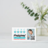 成功のための計画デザイン、プロフェッショナル主催者 名刺 (スタンド正面)