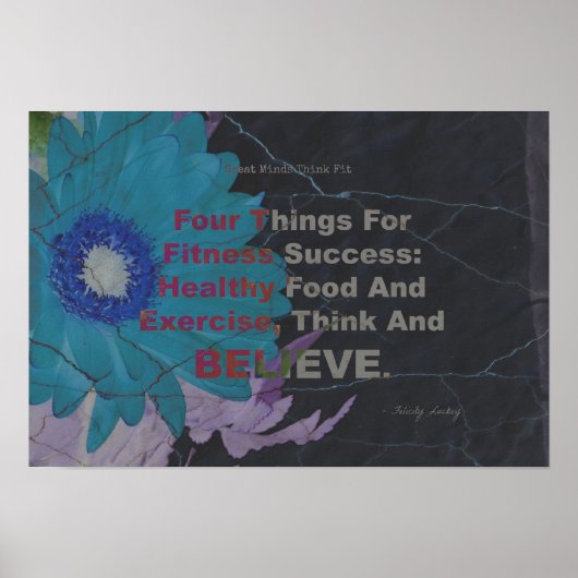 成功のための4つのフィットネス ポスター (正面)