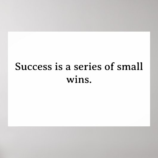 成功のやる気を起こさせるポスター – Guaring Wall Art ポスター (正面)