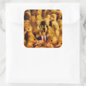 成功のカモの服を着ている スクエアシール (バッグ)