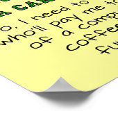 成功のサインおもしろいポスターの定義 ポスター (角)