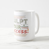 成功のスカルプト コーヒーマグカップ (正面右)