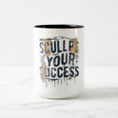 成功のスカルプト ツートーンマグカップ (中央)