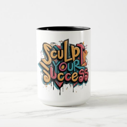 成功のスカルプト マグカップ (中央)