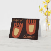 成功のステップ カード (黄色い花)