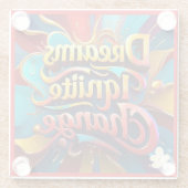 「成功のビジョン」 ガラスコースター (裏面)