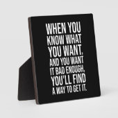 成功のモチベーション名言 - 方法を見つけろ フォトプラーク (正面)