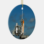 成功のロケットの宇宙航行学NASAの用意して下さい セラミックオーナメント (右)