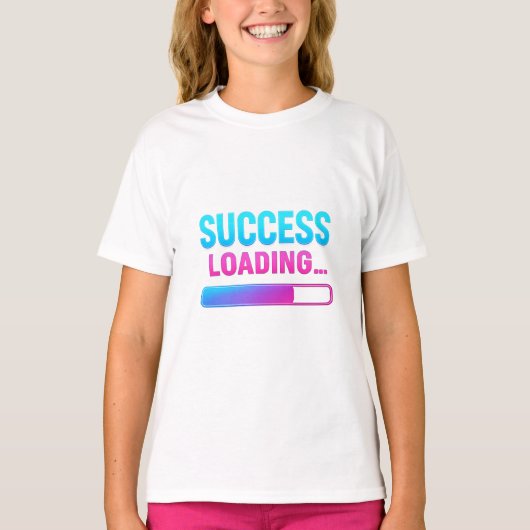 成功のロード…ネオン動機 Tシャツ (正面)