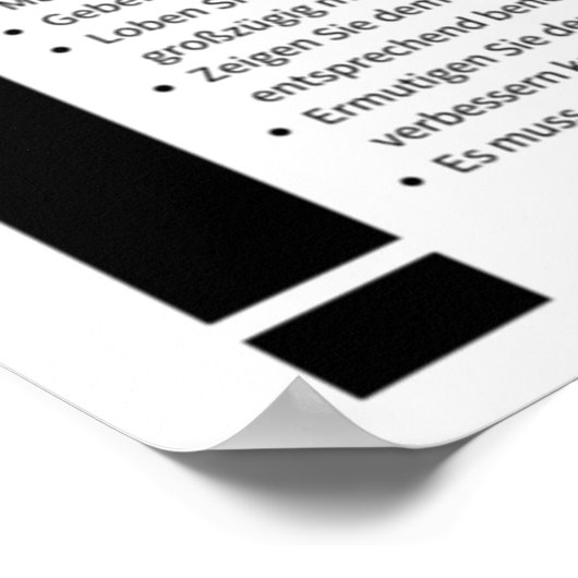 成功の原則 ポスター (角)