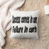 成功の可能性やる気を起こさせる引用文 クッション (ブランケット)