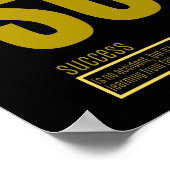 成功の基本要素引用文 ポスター (角)