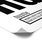 成功の基本要素 – ハッスル ポスター (角)