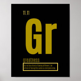 成功の基本要素 |偉大さ ポスター