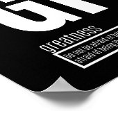 成功の基本要素 – 偉大さ ポスター (角)