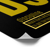 成功の基本要素 |規律 ポスター (角)