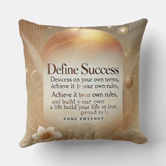 成功の定義25 クッション (裏面)