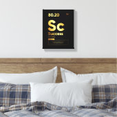 成功の定義 |やる気を起こさせる引用文ウォールアート キャンバスプリント (インサイチュ (寝室))