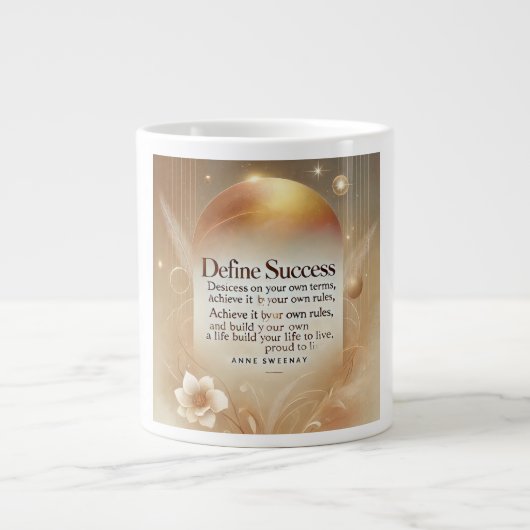 成功の定義 ジャンボコーヒーマグカップ (正面)