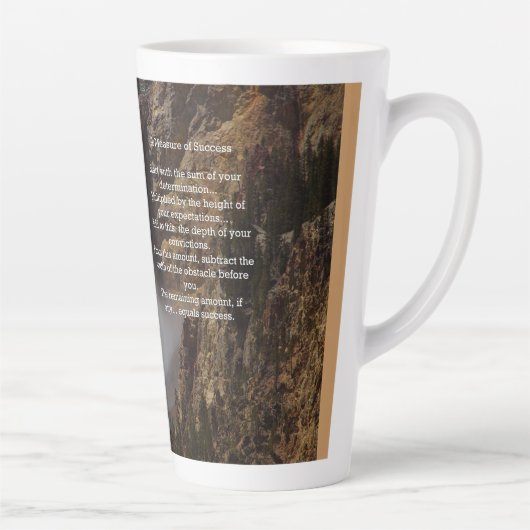 成功の尺度 カフェラテマグ (右)