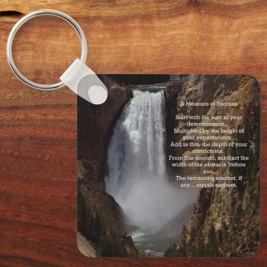 成功の尺度 キーホルダー (正面)