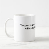 成功の引用文のChurchillのコーヒー・マグ コーヒーマグカップ (左)