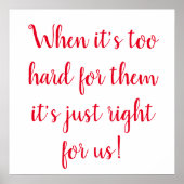 成功の手やる気を起こさせる書き ポスター (正面)