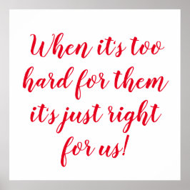 成功の手やる気を起こさせる書き ポスター