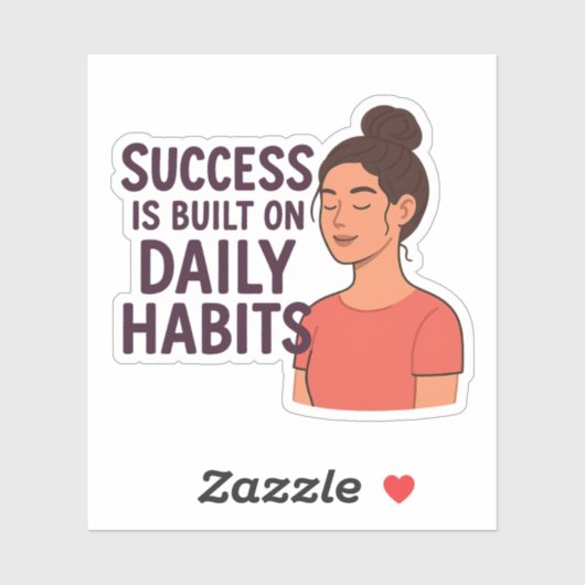 成功の日々の習慣ビジネスやる気を起こさせる シール (シート)