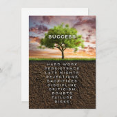 成功の木 招待状 (正面/裏面)