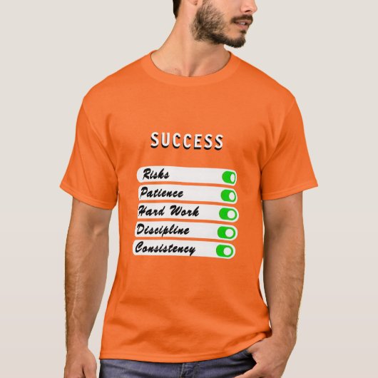 成功の条件を自分らしく Tシャツ (正面)
