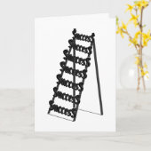 成功の梯子 カード (黄色い花)