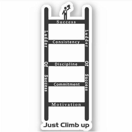 成功の梯子 シール (正面)