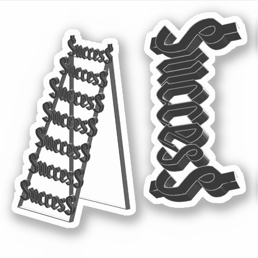 成功の梯子 シール (正面)