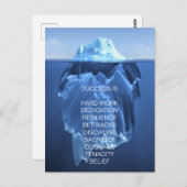 成功の氷山意欲を起こ- インスパイア, ポストカード (正面/裏面)