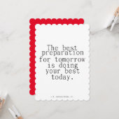 成功の準備あいさつやる気を起こさせるきカード カード (正面/裏面インサイチュ)