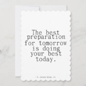 成功の準備あいさつやる気を起こさせるきカード カード (正面)