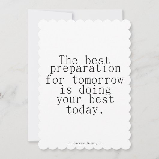 成功の準備あいさつやる気を起こさせるきカード カード (正面)