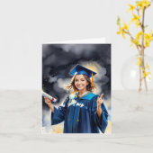 成功の火花 – 明るい未来が待ち受ける カード (黄色い花)