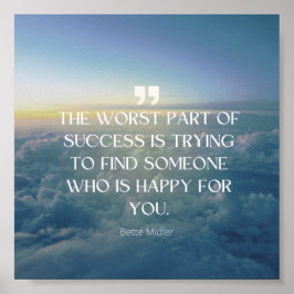 成功の秘密 – ベットミッドラー引用文 ポスター