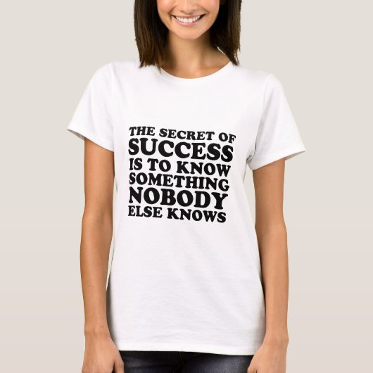成功の秘密 Tシャツ (正面)