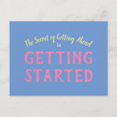 成功の秘感動的やる気を起こさせる密 ポストカード (正面)