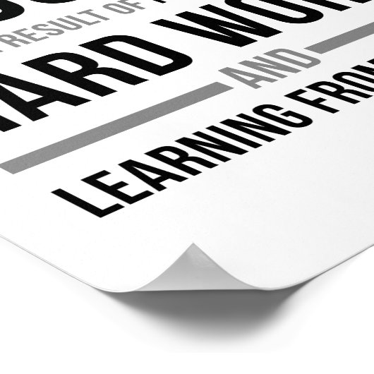 成功の秘訣は無い ポスター (角)