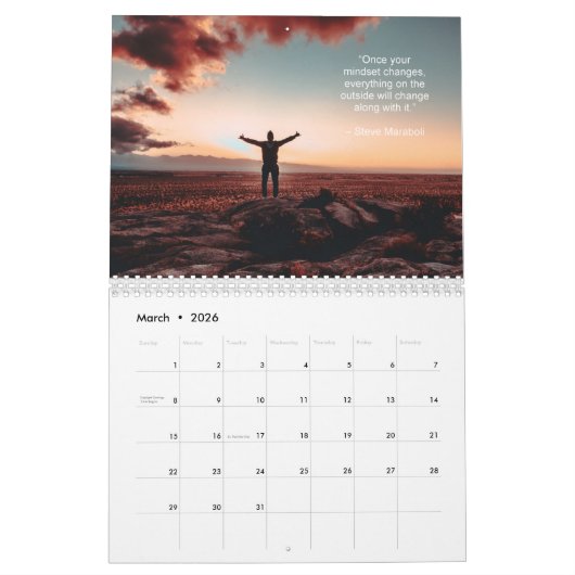 成功の考え方 カレンダー (3月 2026)