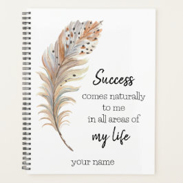 成功の表明の確認 プランナー手帳