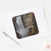 成功の計感動的画 スクエアシール (封筒)