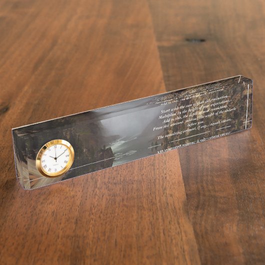 成功の計感動的画 デスクネームプレート (側面)