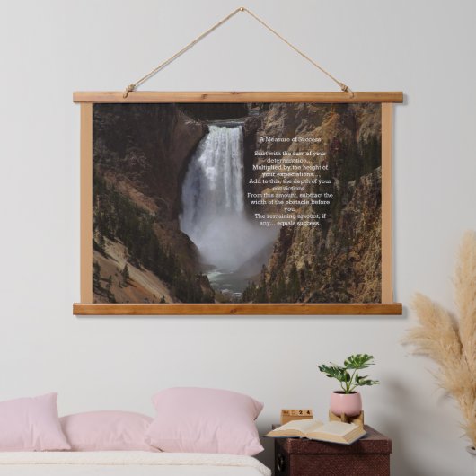 成功の計感動的画 吊り下げ型タペストリー (寝室)