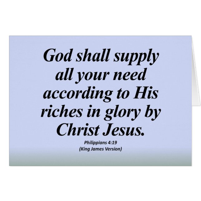 成功のPhilippiansの4:19 Abbrev (正面横)