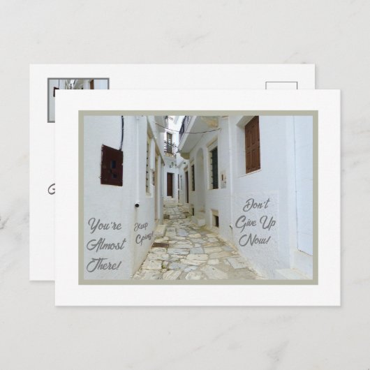 成功はのまわりにまさに角にある。 ポストカード (正面/裏面)